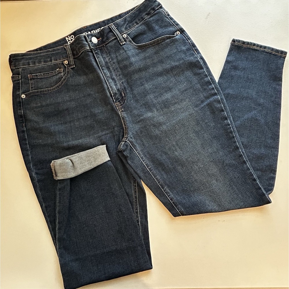 No Boundaries Women'sHigh Rise Skinny Jeans Dark Wash Blue Size 16 Stretch Denim